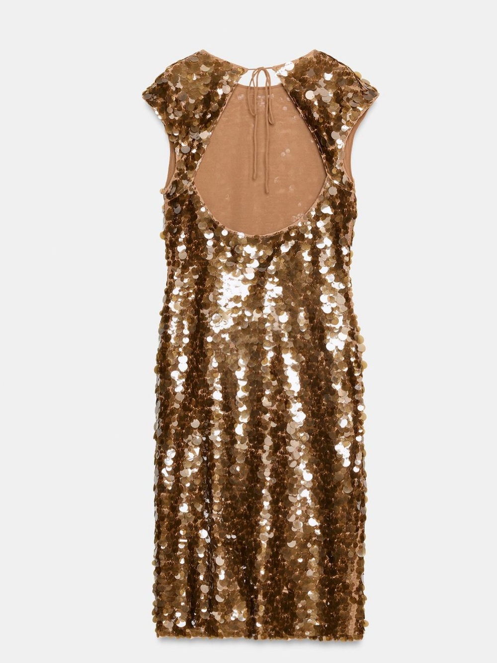 ZARA SEQUIN OPEN-BACK DRESS - Picture 7 of 8